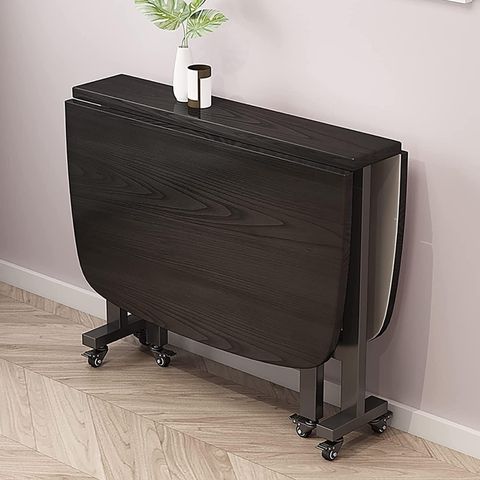 Kitchen Folding Dining Table,Wood Extendable Table Saving Space Drop ... throughout Space Saving Dining Table With Folding Sides